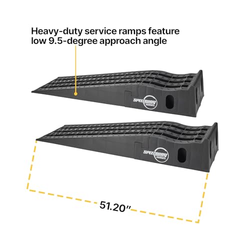 Speedway Low Profile 2-Piece Detachable Car Ramps, 7,200 lb.