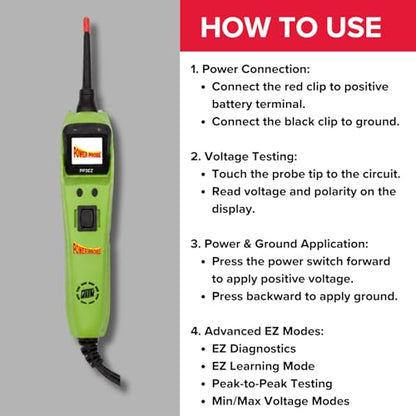 Power Probe 3EZ Circuit Tester with Diagnostic Mode (PP3EZGRNCS) - color: Green - Limited Edition