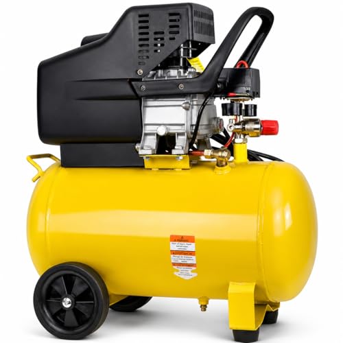 Stark USA 10-Gallon Air Compressor Horizontal Tank 3.5 HP Quiet Air Compressor for Auto Repair, Tire Inflation, Woodwork Nailing, Spray Painting