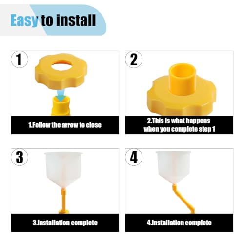 Spill Proof Coolant Funnel Kit, No Spill Radiator Bleeder Funnel Fill Kit, Coolant Filling Funnel Radiator Filler with Adapters, Universal Automotive Antifreeze Bleeder for Most Vehicles