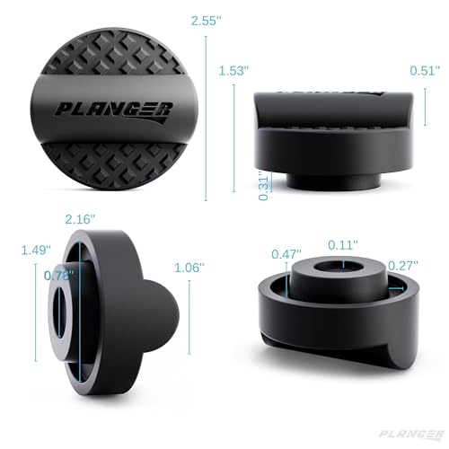 PLANGER® - Curby Pad - Rubber Jack Pad for Audi (Special CAR Brands from Germany) Trolley Jack, Vehicle Lift and Axle Stand - Protects Your Car, SUV - color: Curby Pad (Deep)