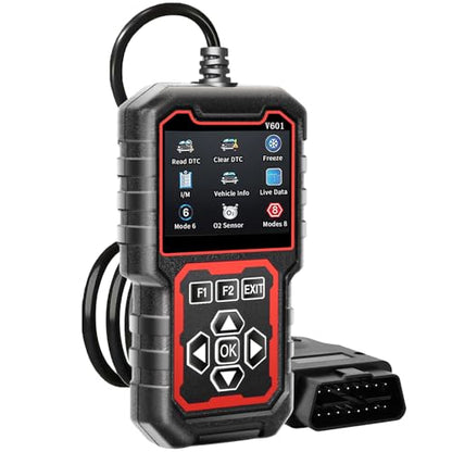 V601 Professional OBD2 Diagnostic Scanner - Quickly Engine Check Light Code Reader, Voltage Tester, I/M Readiness, Reset, and Code Eraser, Suitable for OBD II Protocol Car & Truck Since 1996