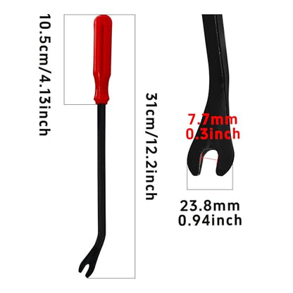 2PCS 31CM/12” Plastic Fastener Remover Clip Removal Tool, Car Trim Removal Tool, Fastener Remover Pliers for Automotive Door Panels, Window Trim, Upholstery, Dashboard, Emblems - size: 12”