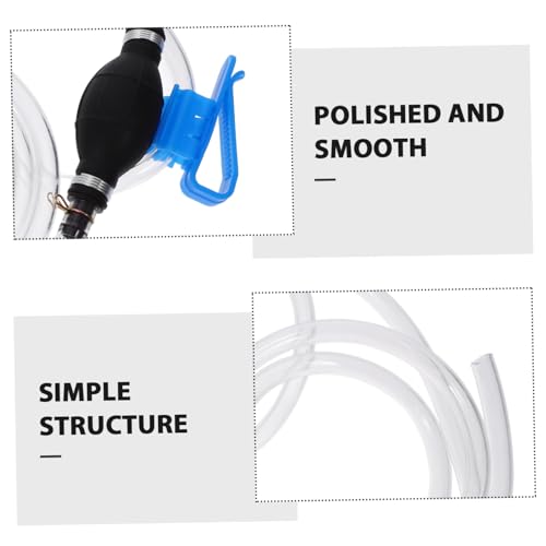 1set Manual Gas Siphon Pump Kit Reinforced Hose Clamp Efficient Transfer Pump for Oil Water and More Lightweight Easy to Use No Electricity Required for Automotive and Household