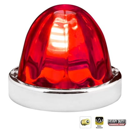 GG Grand General 92432 Stainless Steel Red Watermelon Glass Lens Kit for #1156, Bulb not Included - color: Red, style: 1156 Bulb Base