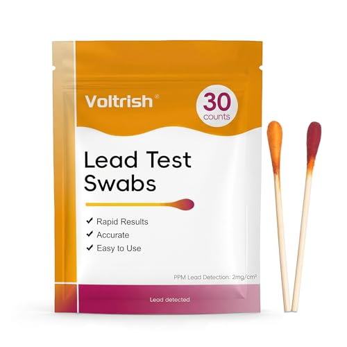 30 PCS Lead Test Kit for Dishes, Premium Water Activated At-Home Lead Testing Swabs, Fast & Accurate Detection for Dishes, Ceramics, Paint,Toys & Jewelry