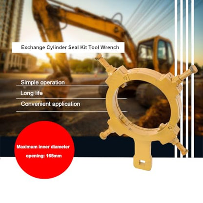 Hydraulic Cylinder Spanner Wrench Hydraulic Cylinder Tools Excavator maintenance wrench tool, Inner Diameter 90mm-165mm - size: 90mm-165mm