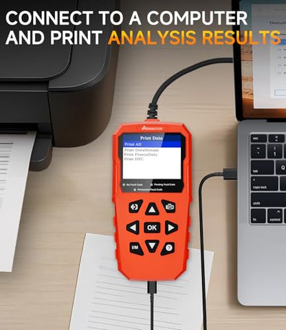 OBD2 Scanner,V880 Car Scanner Diagnostic Tool: Car Check Engine Code Reader with Reset,Live Data & Freeze Frame,Mode 6, Mode 8, OBDII Scan Tool for All OBD II Protocol Vehicles Since 1996 - color: red