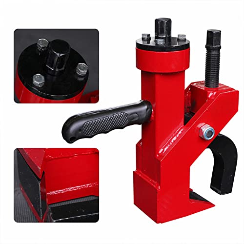 Universal Manual Pneumatic Tire Changer Tool Tyre Bead Breaker Removal Machine Tire Removal Leverage Tool Garage Workspace Metal Tool Helper for Car Motorcycle Truck Tractor ATV (Red