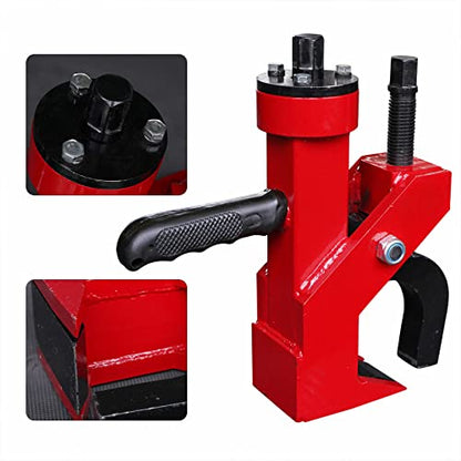 Universal Manual Pneumatic Tire Changer Tool Tyre Bead Breaker Removal Machine Tire Removal Leverage Tool Garage Workspace Metal Tool Helper for Car Motorcycle Truck Tractor ATV (Red