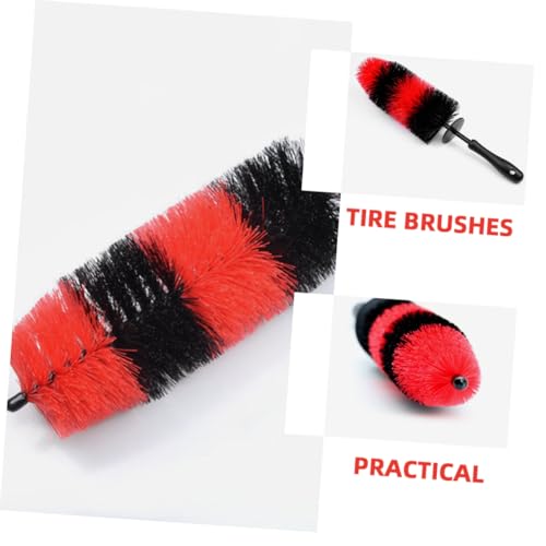 3pcs Car Wheel Cleaning Brush Wheel Brush for Thorough Rim and Tire Cleaning Ergonomic Grip for Comfortable Use for Car Detailing