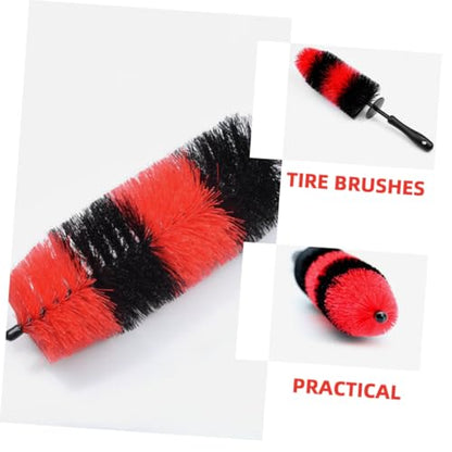 3pcs Car Wheel Cleaning Brush Wheel Brush for Thorough Rim and Tire Cleaning Ergonomic Grip for Comfortable Use for Car Detailing