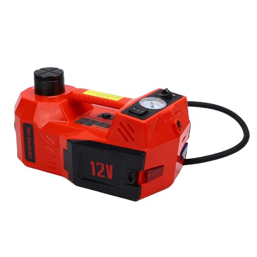 Zunate Electric Hydraulic Car Jack Kit 5 Ton, 12V Lift Set with Integrated Tire Inflation Pump and Impact Wrench for Quick Automotive Tire Changing Needs