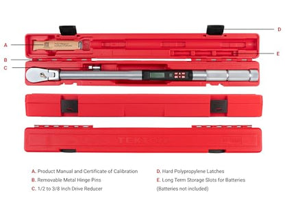 TEKTON 1/2 Inch Drive Electronic Torque Wrench | TRQ82123 - size: 1/2 inch