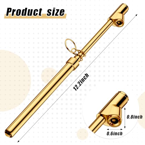 Tallew 10 Pack Dual Head Tire Pressure Gauge Heavy Duty Air Pressure Tire Gauge for Auto Truck Car RV Van Gage Range 10-150PSI, 1-10Bar (Gold) - color: Gold