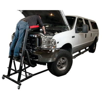 Performance Tool W85038 High Top Adjustable Creeper to Work On Vehicles, Black/Red, 45-66-inch Height - style: High Top Adjustable Creeper