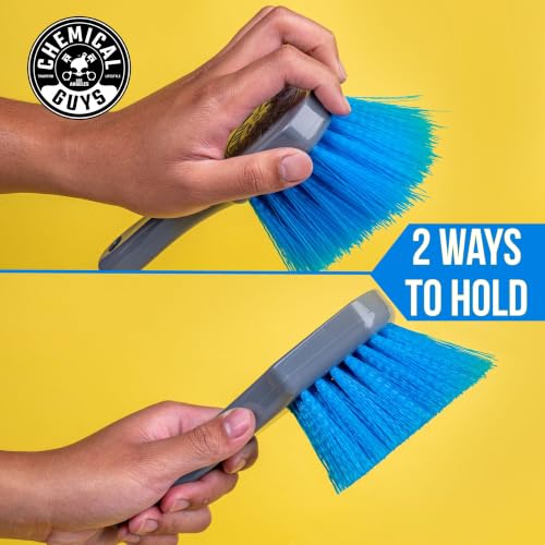 Chemical Guys ACCG05 Big Blue Stiffy Heavy Duty Tire & Upholstery Cleaning Brush, (Safe for Cars, Trucks, SUVs, RVs, Motorcycles, & More) Blue