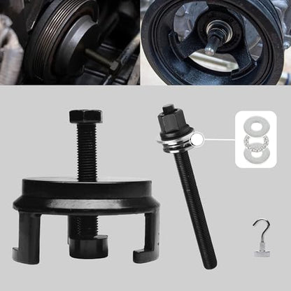 Crank Pulley Puller and Installation Set, Harmonic Balancer Puller and Harmonic Balancer Installation Tool, for GM LS LT Engines, for GM 25264 1997-UP V8 LS1 LS2 LS3 LS4 LSX LSA LS6 LQ4 LQ9