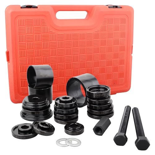 DAYUAN 24pcs FWD Front Wheel Drive Bearing Removal Tool | Wheel Bearing Removal & Installation Kit，Fits Most FWD Vehicles，High Torque 8.8 Grade Screws，Carbon Steel，Case