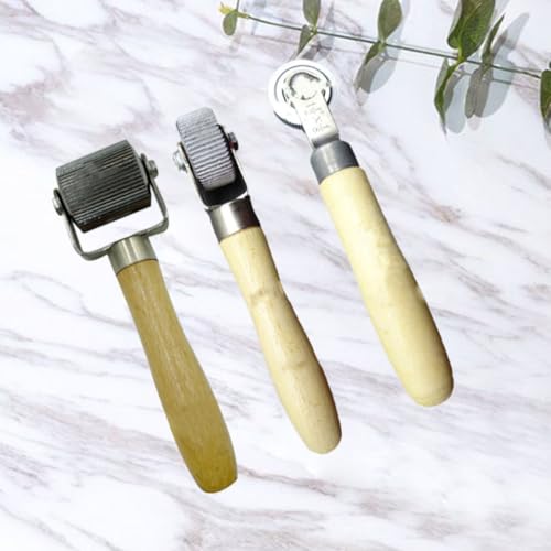 BETOOKY 3pcs Car Tire Repair Roller Tool with High Wear Resistance and High Temperature Resistance, Plastic and Metal Compacting Roller for Auto Tire Repair and Motorcycle Use