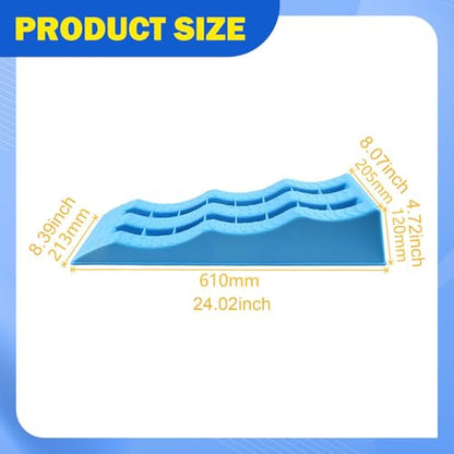 2X Automotive Leveling Ramps Car Wheel Chocks Leveler for Trailer Truck