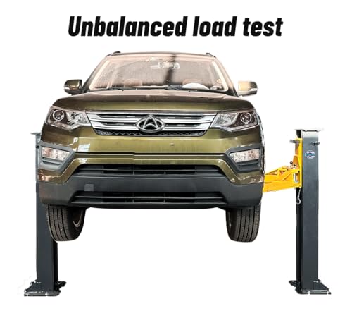 2 Post Car Lift 7000lbs, 8000lbs Tested Heavy Duty Hydraulic Auto Vehicle Truck Lift with 2+3 Adjustable Arm Design, Safety Lock and Rubber Door Protectors, for Garage and Workshop, 110V