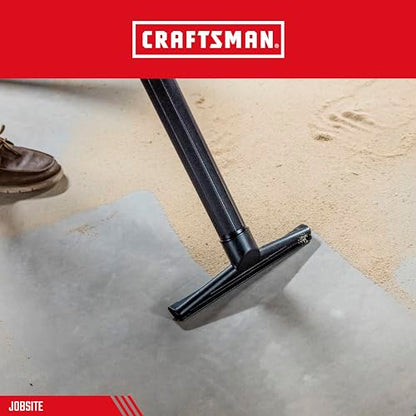 CRAFTSMAN CMXZVBE38727 2-1/2 in. Dry Nozzle Wet Dry Shop Vacuum Attachment | Industrial-Grade 14 inch Wide Shop Vacuum Accessory for Hard Surface Cleaning, Fits 2-1/2 in. Hose Diameter - style: Dry Nozzle