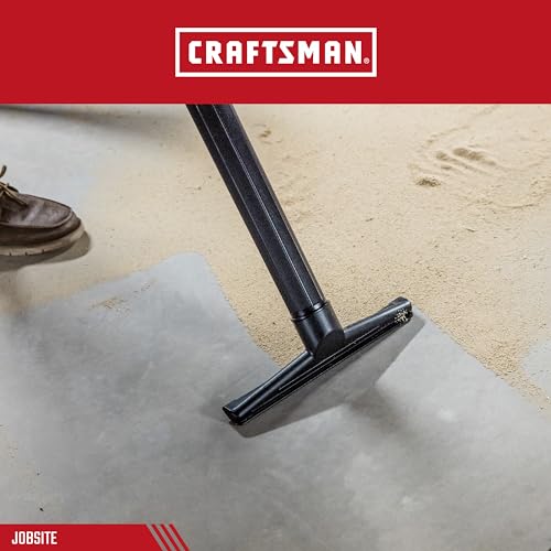 CRAFTSMAN CMXZVBE38727 2-1/2 in. Dry Nozzle Wet Dry Shop Vacuum Attachment | Industrial-Grade 14 inch Wide Shop Vacuum Accessory for Hard Surface Cleaning, Fits 2-1/2 in. Hose Diameter - style: Dry Nozzle