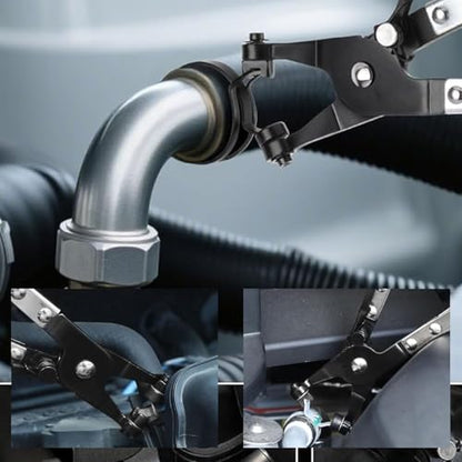 Hose Clamp Pliers Heavy Duty Hose Clamp Removal Tool Clamp Pliers Set Flexible Hose Clamps Plier Non Slip Handle for Clamping Twisting Welding