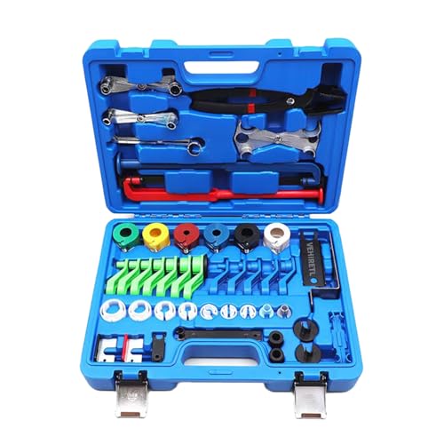 45pcs Master Quick Disconnect Tool Set Fuel Line Disconnect Tool Kit for Automotive A/C Fuel & Transmission Systems, Fuel Line Removal and Separator Tool Compatible with GM Ford Chrysler