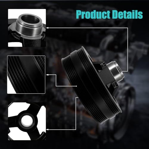 AULINK 594-209 19300488 Harmonic Balancer Crankshaft Pulley For Bucik Rainier,For Chevy Avalanche Tahoe Colorado Suburban Silverado Express 1500/2500/3500/4500,For GMC Sierra Yukon 4.8L 5.3L 6.0L 6.2L