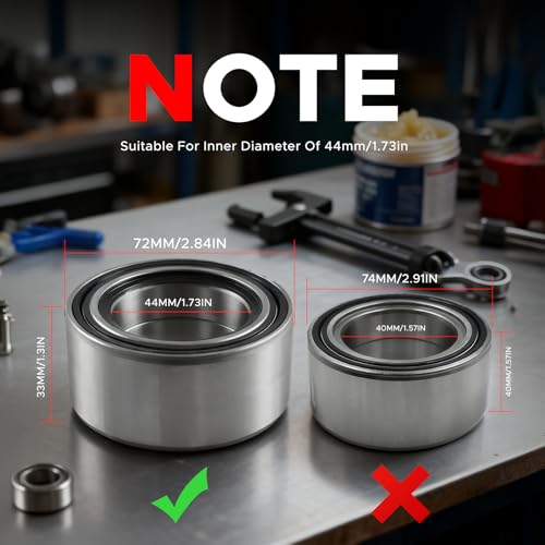 Upgraded Front/Rear Wheel Bearing Install and Removal Press Tool Kit for Polaris Sportsman XP 550 850 1000,Ranger 500 570 700 800 900 1000,RZR 570 900 1000, Scrambler 850 1000