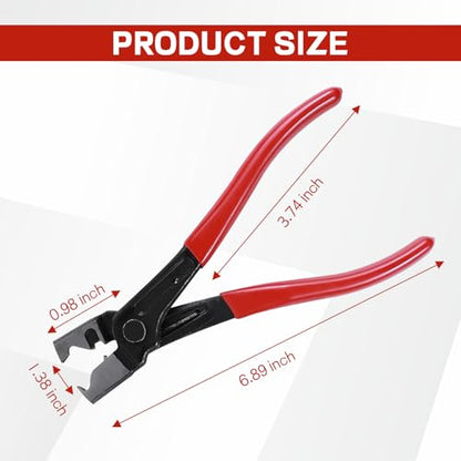 Car CV Boot Clamp Pliers, 6.9 Inch Steel Automotive Hose Clamp Pliers, Heavy Duty Clamps Removal Tool for Clic-R Type, Fuel Line, CV Boot Clip, Universal Car Accessories Repair Tools