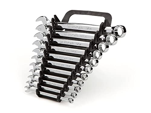TEKTON Combination Wrench Set, 11-Piece (1/4-3/4 in.) - Holder | WCB91101 - size: 11-pc. (1/4-3/4 in.), style: Holder