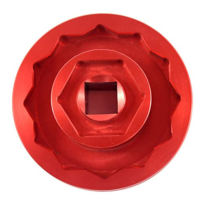 (30mm+55mm) Front Rear Wheel Axle Nut Socket Tool for Ducati Motorcycle Panigale V4, Street fighter 1098, Monster 1200 (Red) - color: Red