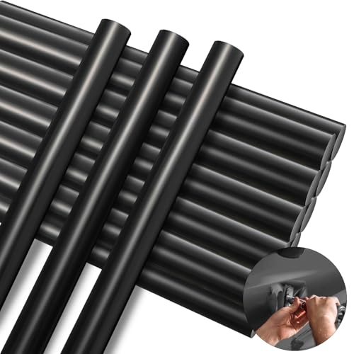 CroBlissful 20 Pcs Paintless Dent Repair Glue Sticks PDR Glue Hot Sticks Paintless Dent Repair Tool for Car Restoration Remover Tool Set (Black) - color: Black