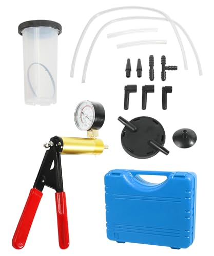 Brake Bleeder Kit,Car Accessories Universal Brake Fluid Bleeder Kit with Adapters,Handheld Vacuum Pump,Automotive Tools,Suitable for Most Bicycles,Motorcycles,Trucks,Pickup Trucks