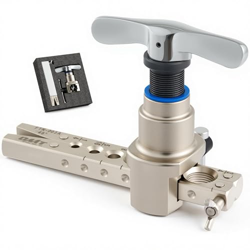 Orion Motor Tech Flaring Tool, Magnetic Height Limit 1/4"-3/4" Tube Flare Tool for 45° Eccentric Single Flares, Tubing Flare Tool Kit for Soft Copper Aluminum Steel Pipe - size: 1/4-3/4 in