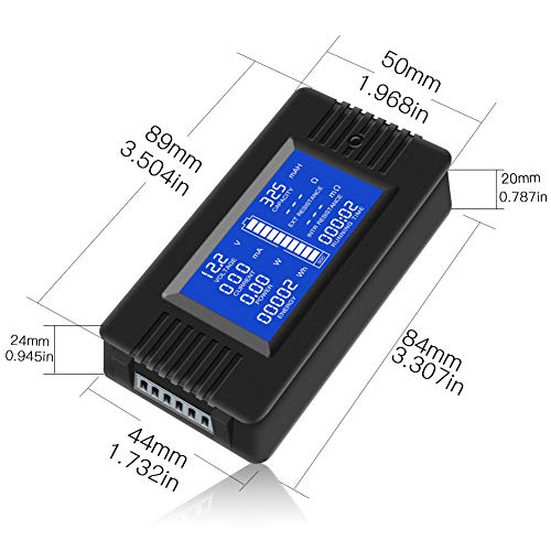 DC 0-200V 100A Digital Battery Monitor Meter, LCD, Solar, Multifunction | Solar Power Meter, Multimeter, Ammeter, Voltmeter, 12V/24V/48V, for RV, Car Battery, Current Voltage - style: DC 100A Battery Meter（100A Shunt）