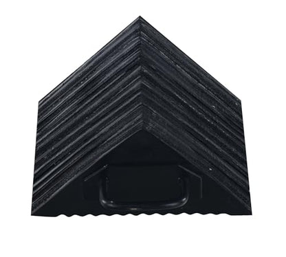 Vestil LWC-14 Laminated Rubber Wheel Chock 11 In. x 12 In. x 5-1/2 In. Black