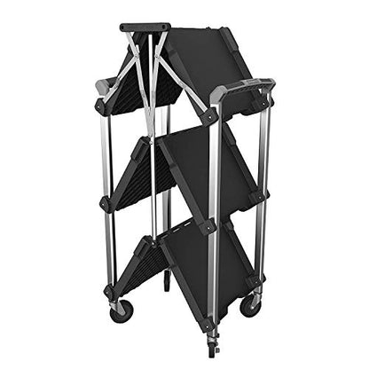 Olympia Tools 85-189 Pack N Roll Collapsible Service Cart, XL, 300LB Capacity, Black - color: Black, size: 300LB