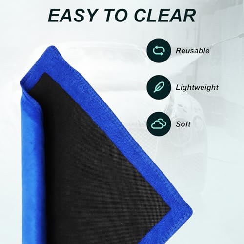 2Pcs Clay Towels Microfiber Clay Bar Towel & Rag, Blue | Dual-Sided, Car Detailing Cloth, For Car Detailing - color: Blue