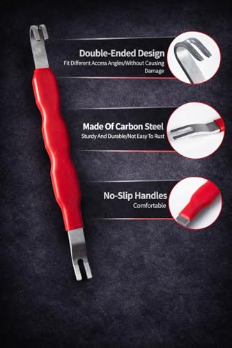 4-Piece Automotive Electrical Disconnect Pliers Set – Battery Cable & Electrical Connector Removal Tool Kit, Plug Separator & Hose Clamp Pliers for Car Repair