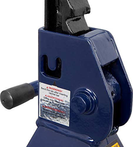 TCE AT82001U Torin Hydraulic Trolley Service/Floor Jack Combo with 2 Jack Stands, 2 Ton (4,000 lb) Capacity, Blue - size: 2 Ton