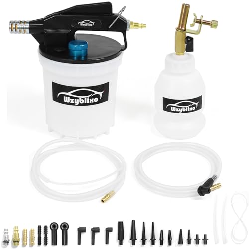 2L Vacuum Brake Bleeder - Vacuum Brake Bleeder Kit with Brake Fluid Extractor and 1L Refilling Bottle with Adapters