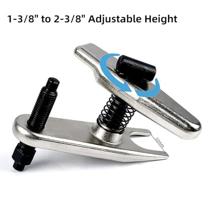 32mm Ball Joint Separator Tool, 1-3/8" to 2-3/8" Ball Joint Removal Tool, for Separating Ball Joints Arms Tie Rods on Cars, Trucks, ATVs, Compatible with Benz, BMW, Audi, Honda and More