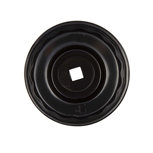 Steelman Low Profile Oil Filter Cap Wrench Socket 74mm and 76mm x 15 Flute, Heavy Duty Chrome Vanadium Steel - size: 74 Millimeter and 76 Millimeter x 15 Flute