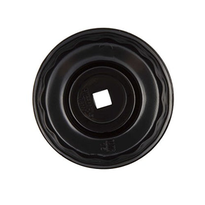 Steelman Low Profile Oil Filter Cap Wrench Socket 74mm and 76mm x 15 Flute, Heavy Duty Chrome Vanadium Steel - size: 74 Millimeter and 76 Millimeter x 15 Flute