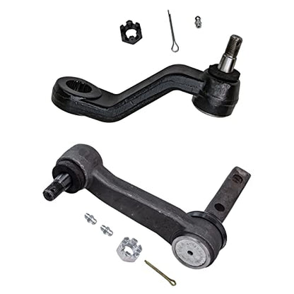 Detroit Axle - 2WD Pitman Idler Arms for 94-99 Dodge Ram 1500, Steering Pitman Arm Idler Arm 1994 1995 1996 1997 1998 1999 Replacement