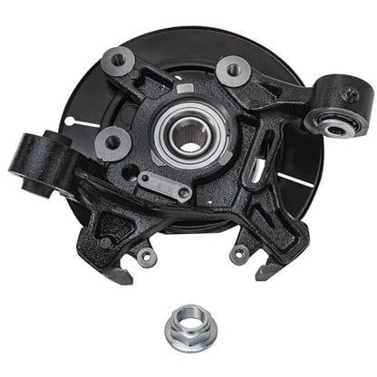 Detroit Axle - Rear Steering Knuckles Wheel Hub Bearings Brake Calipers Replacement for 2006-2010 Ford Explorer Mercury Mountaineer - 4pc Set - size: 4BU48580/Kit
